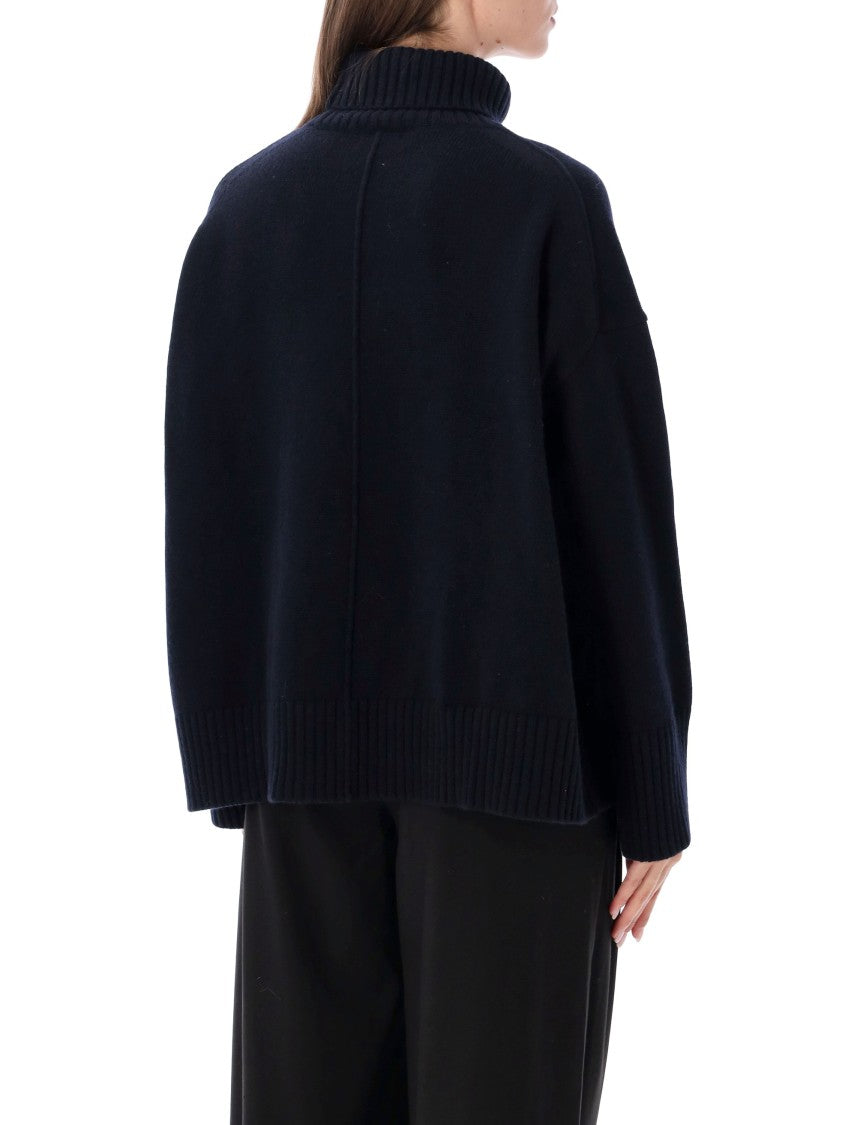 Soeur Merino Wool Oversized Knit Crewneck Sweater
