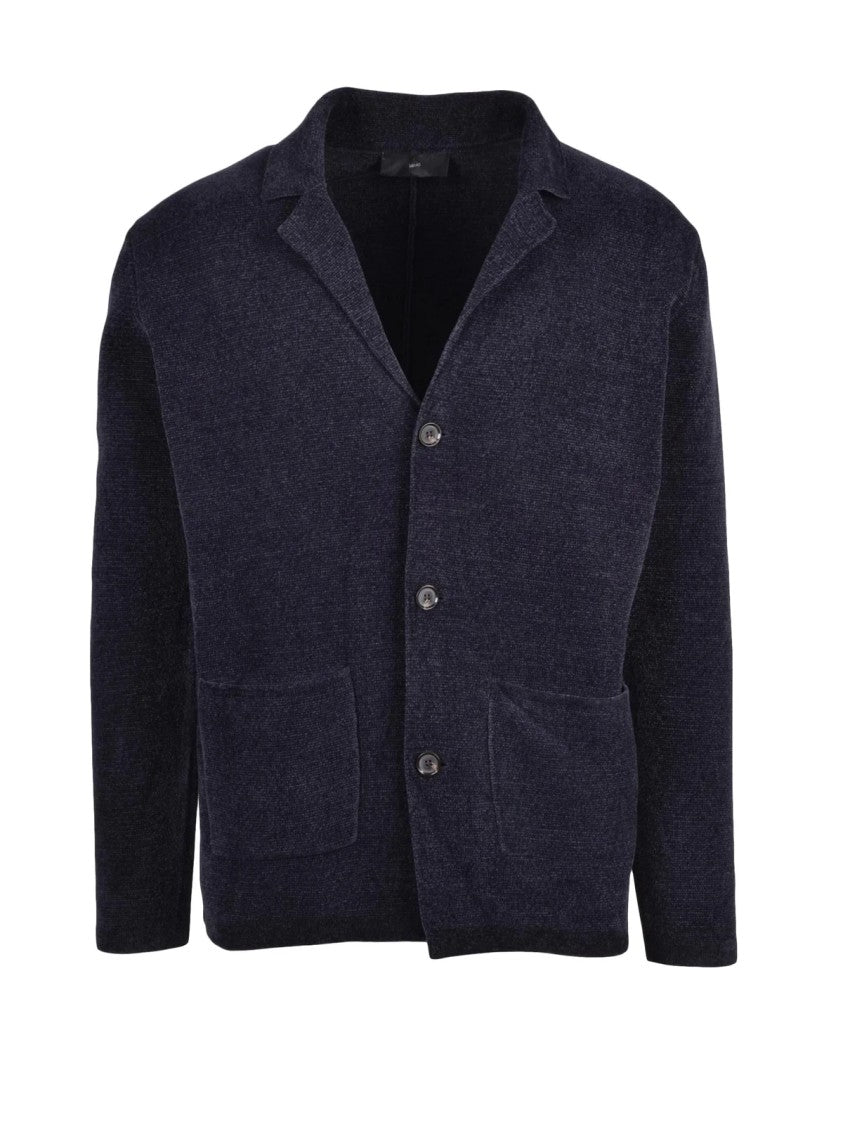 Liu Jo Blue Polyester Chenille Cardigan