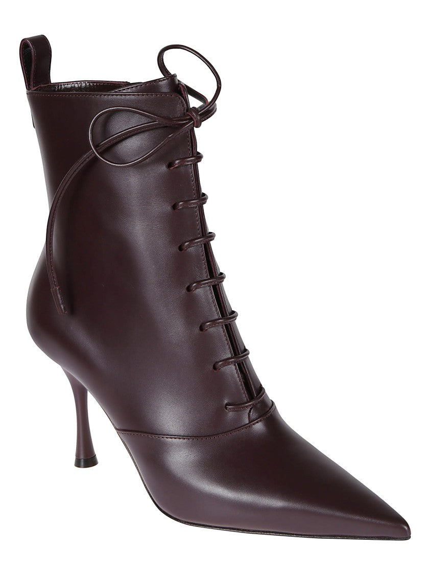 Gianvito Rossi Refined Ankle Boot With Pointed Toe And Kitten Heel