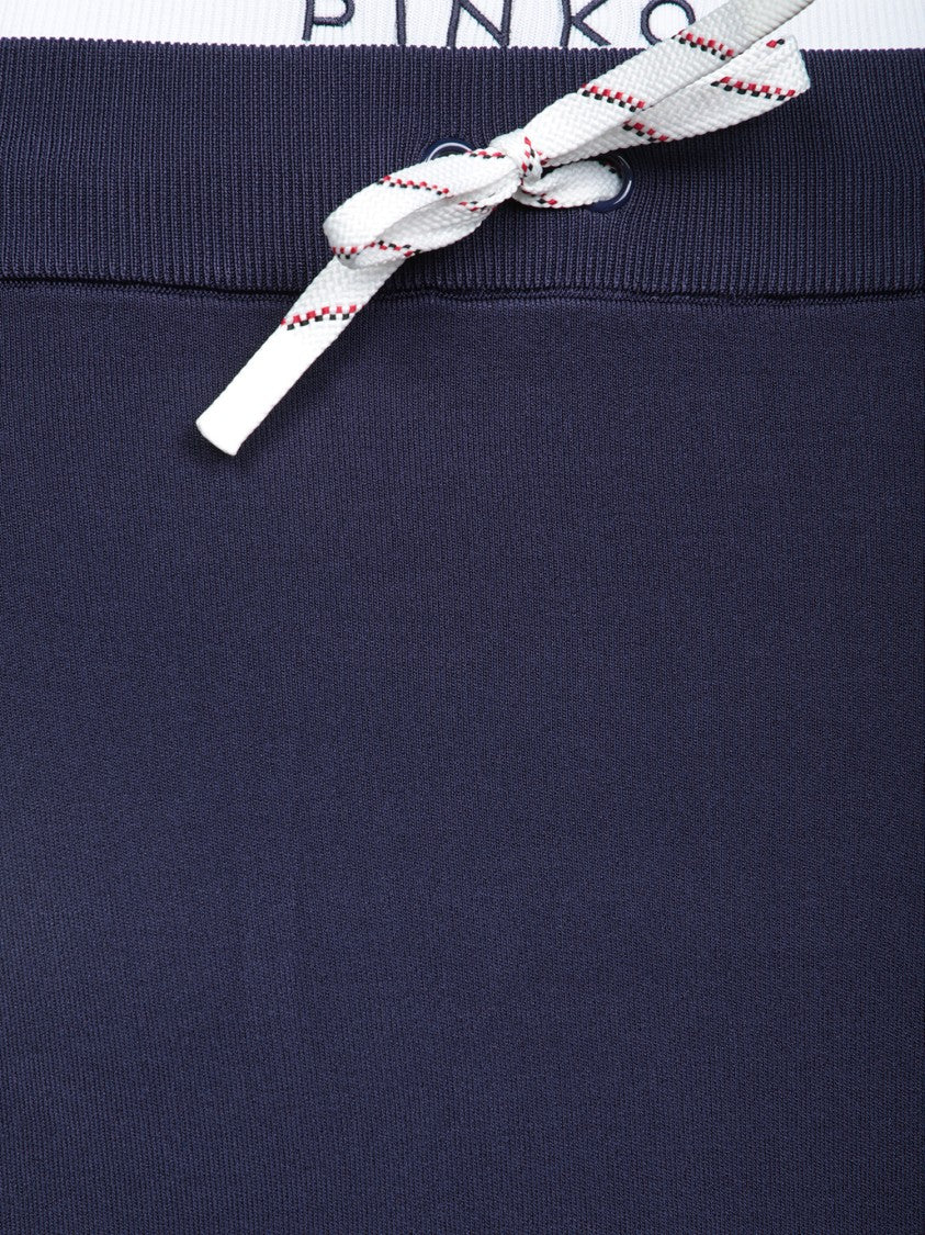 Pinko Sporty Blue Stretch Fabric Skirt