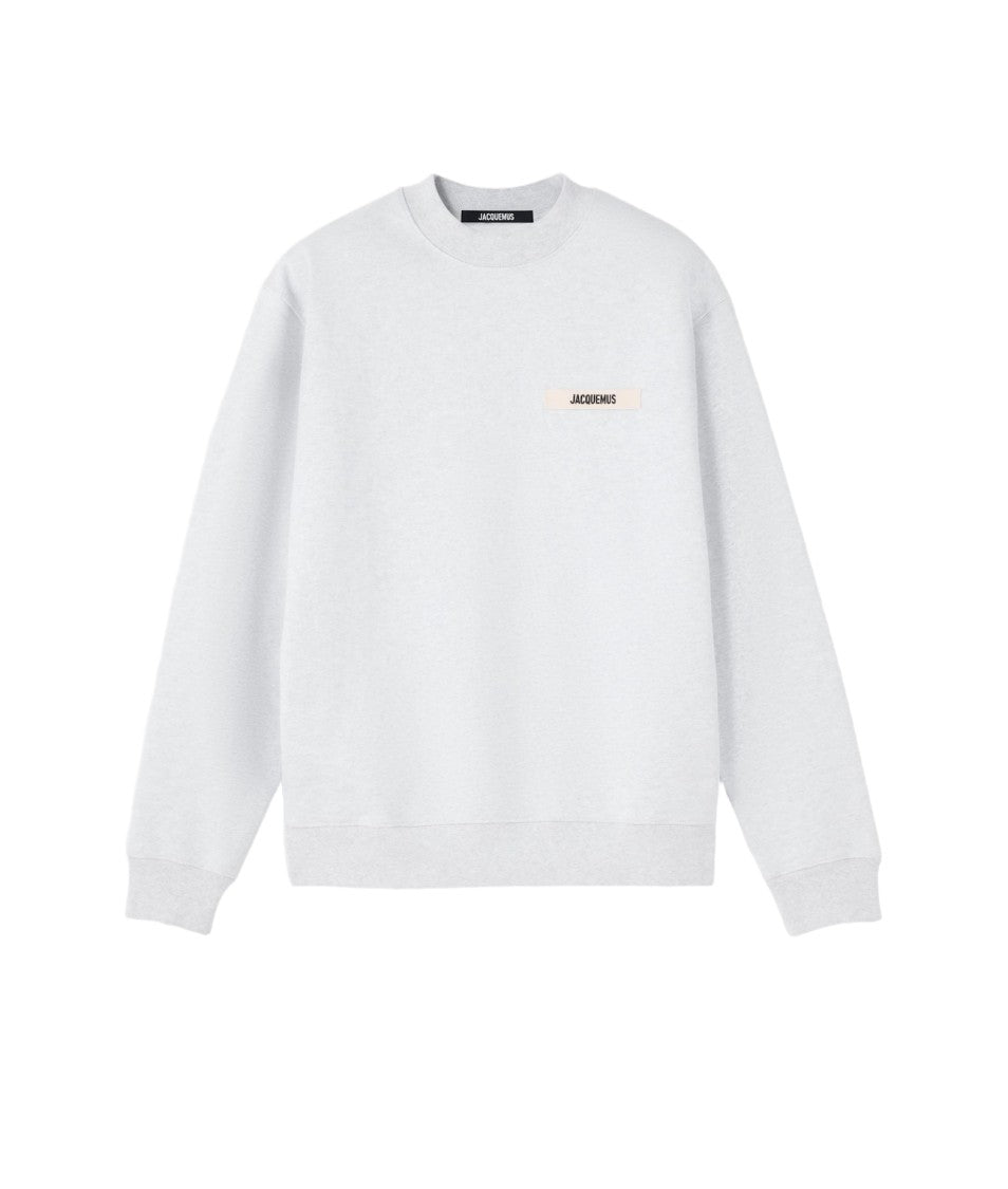 Jacquemus Soft-Cut Sweatshirt With Gros-Grain Logo Detail