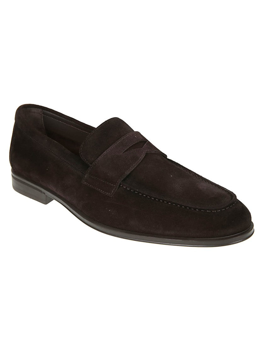 Doucal's Penny Adler Calf Leather Loafers