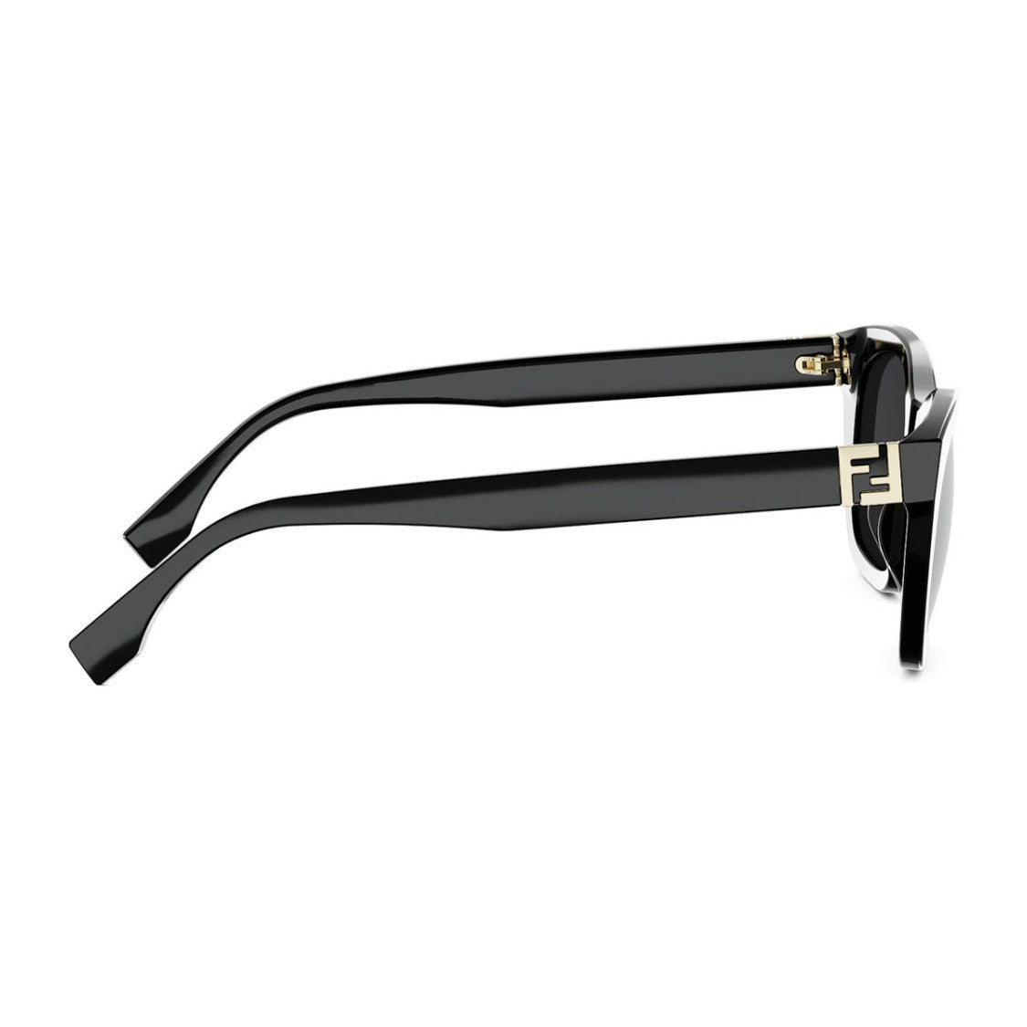 Fendi Black Forever Fe40205i Angular Cat-Eye Acetate Sunglasses