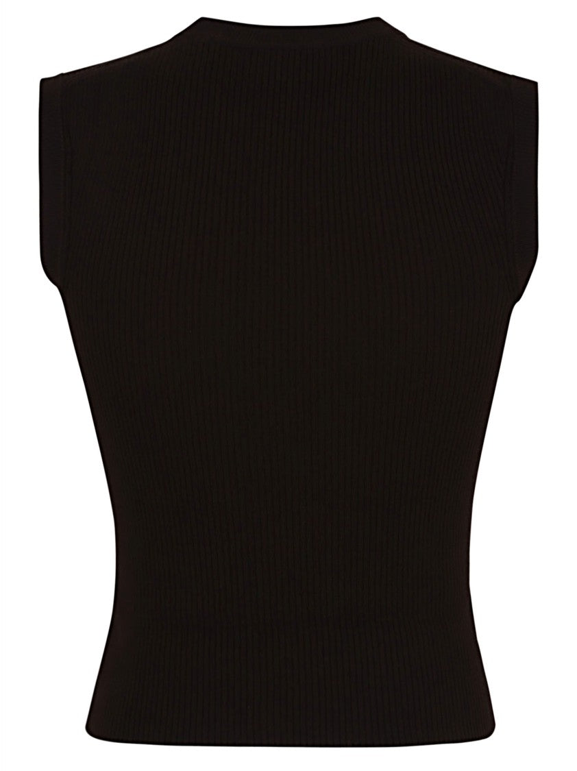 Jil Sander Ribbed Fitted Top