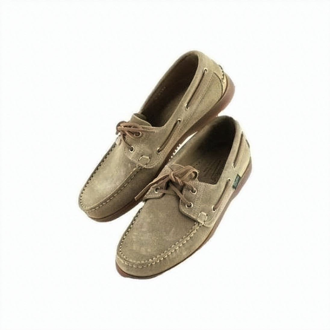 Paraboot Suede Moccasin-Style Loafers With Detailed Stitching