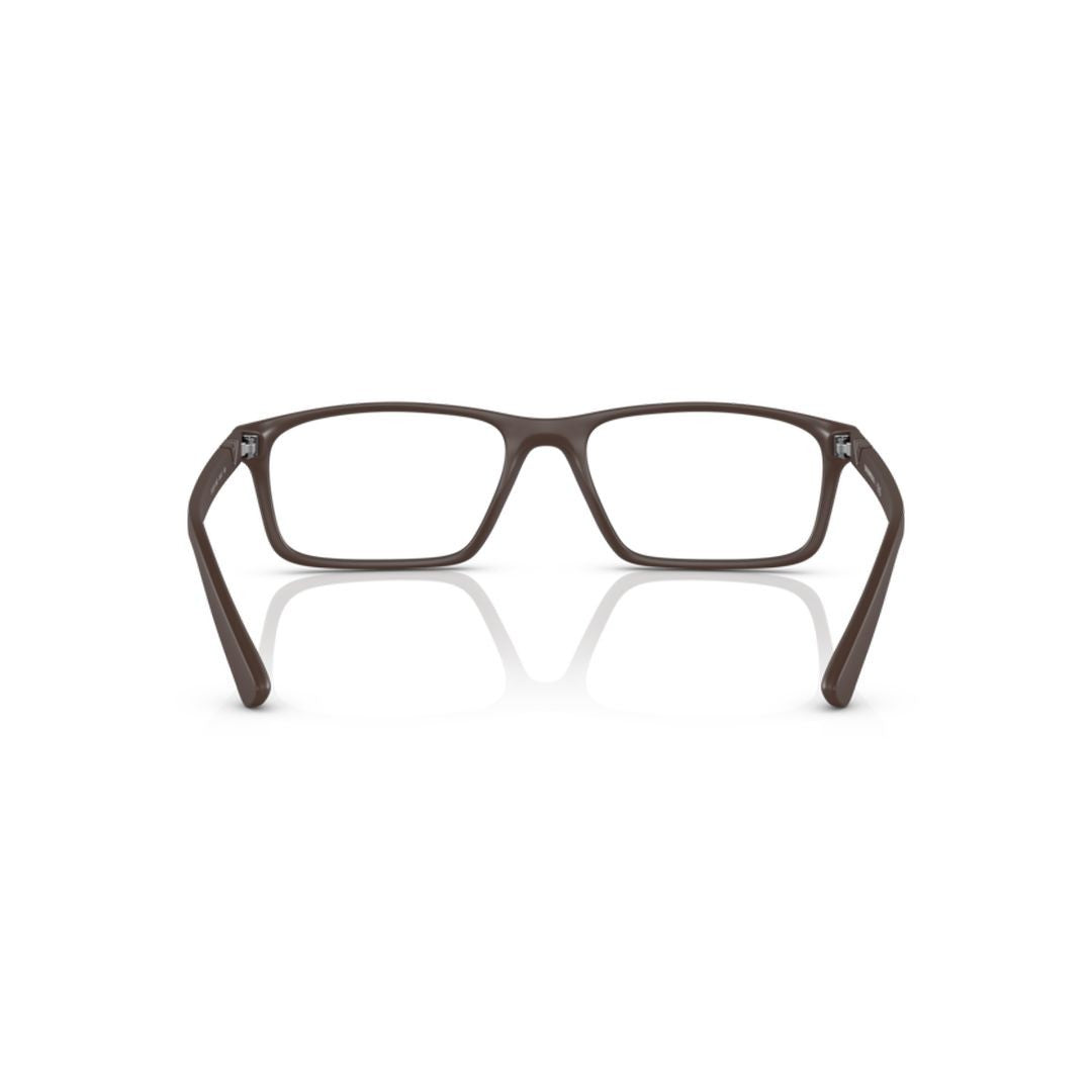 Emporio Armani 3213 Vista Rectangular Matte Finish Eyeglasses With Minimalist Design