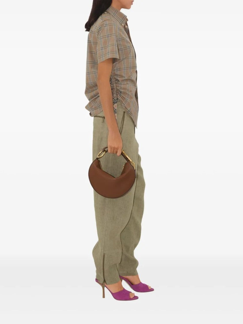 Burberry Plaid Cotton Short-Sleeved Shirt