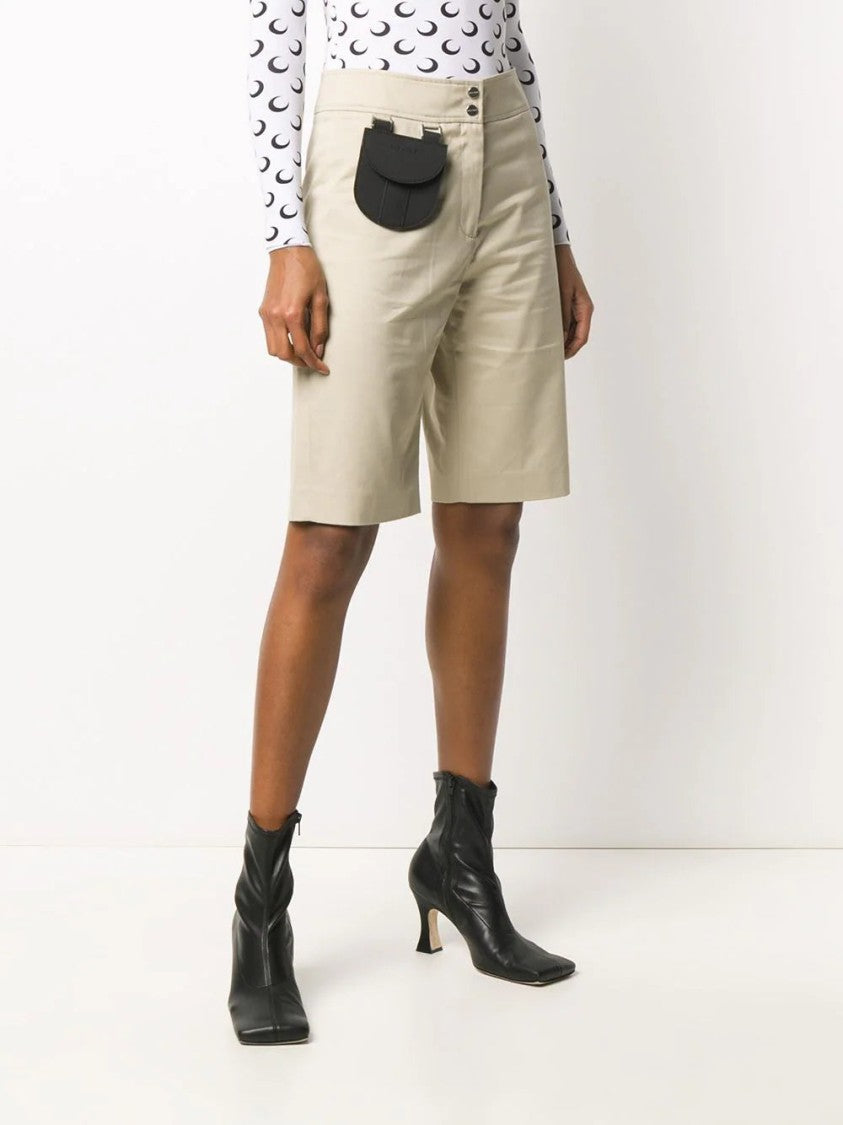 Palm Angels Contrasting Pocket Knee-Length Shorts