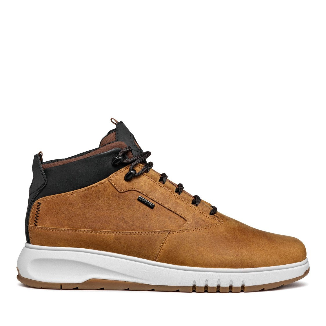 Geox Brown Aerantis Contemporary Accent Leather Boots