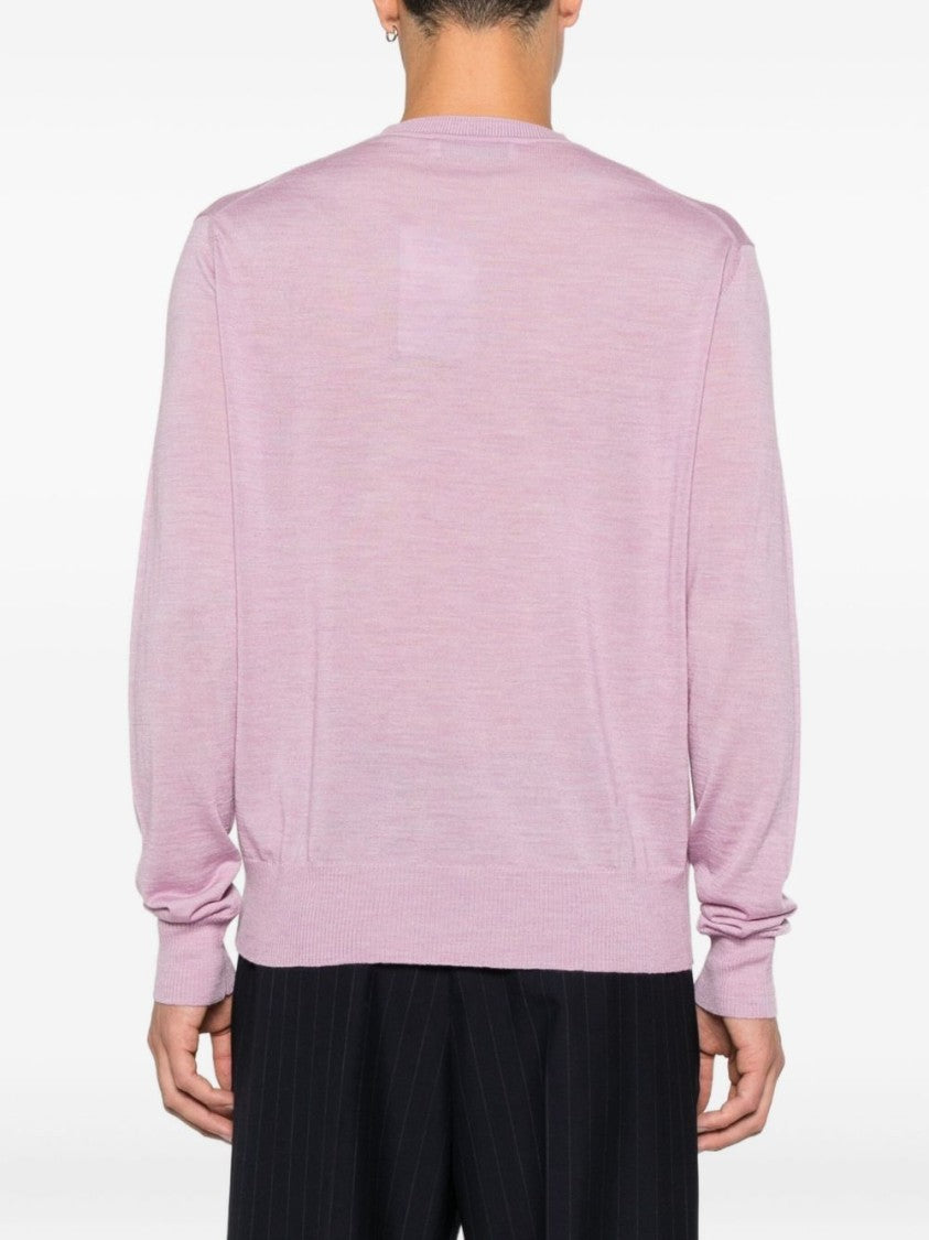 Vivienne Westwood Textured Knit Sweater With Crew Neckline