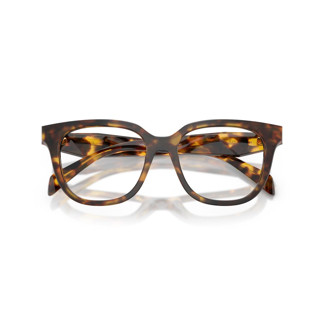 Prada 0Pr C11v Classic Tortoiseshell Square Frame Eyeglasses