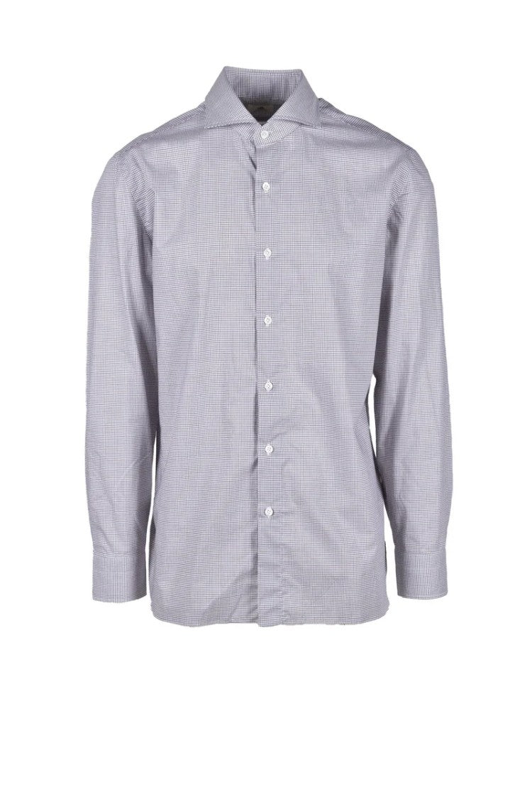 Luigi Borrelli Napoli Cotton Shirt - Blue/Brown