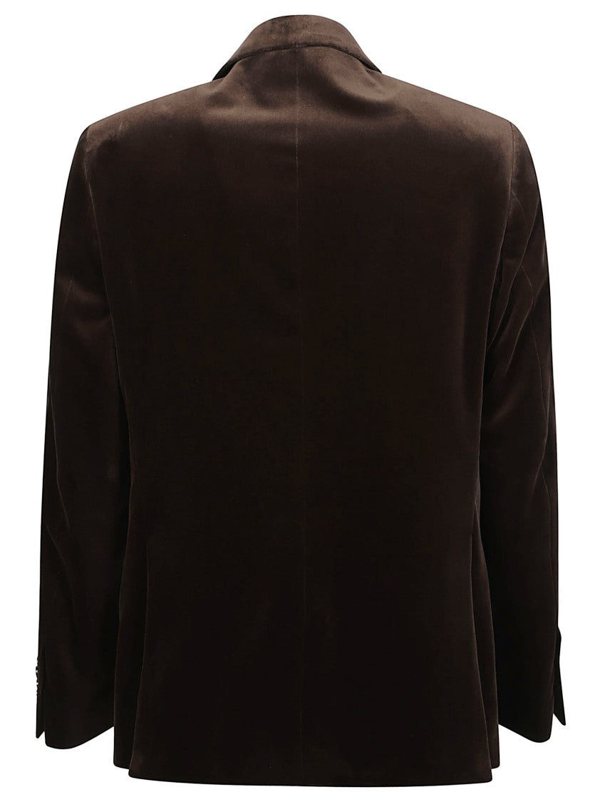 Lardini Attitude Tailored Cotton-Blend Flap Pocket Jacket