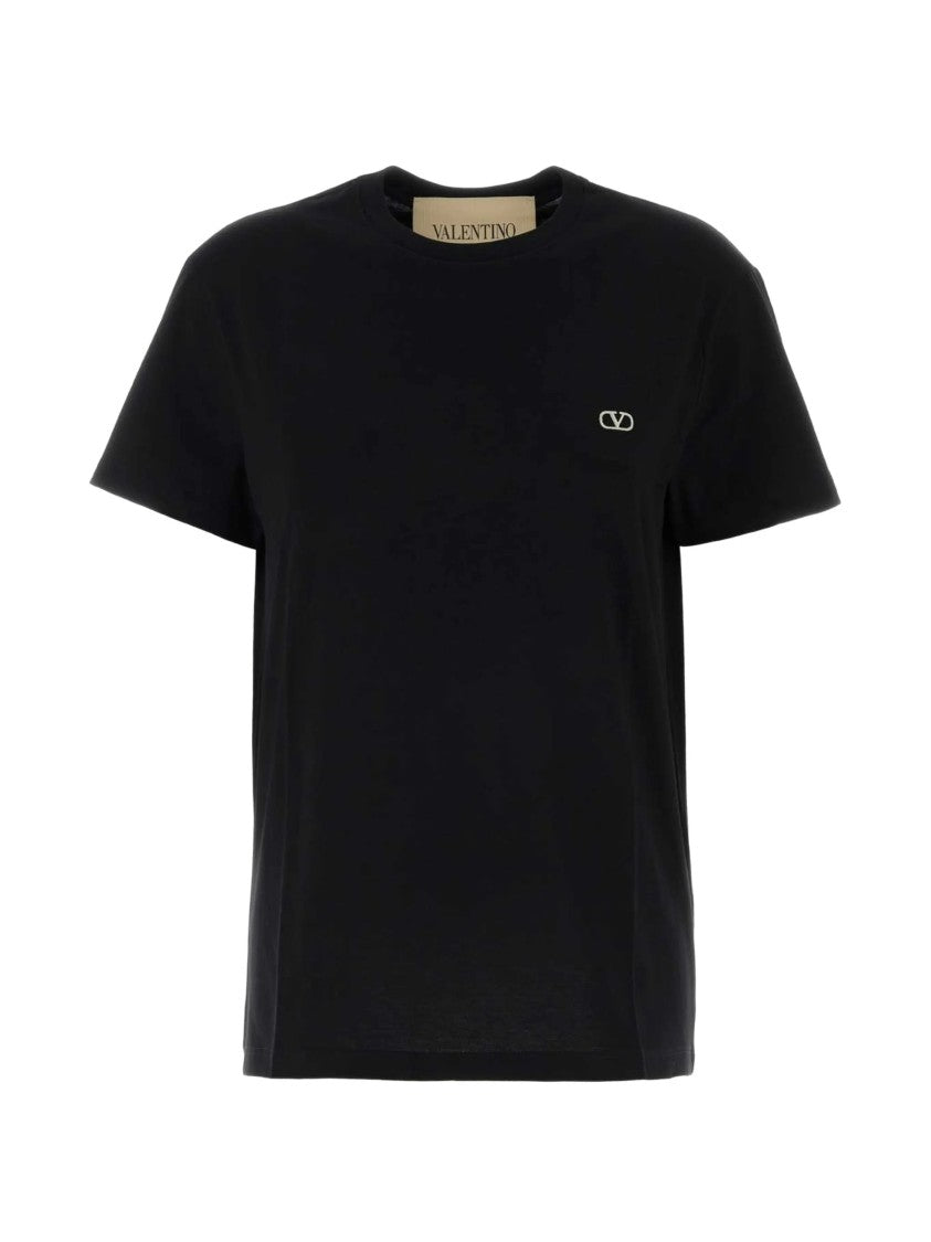 Valentino White Crew Neck Cotton T-Shirt
