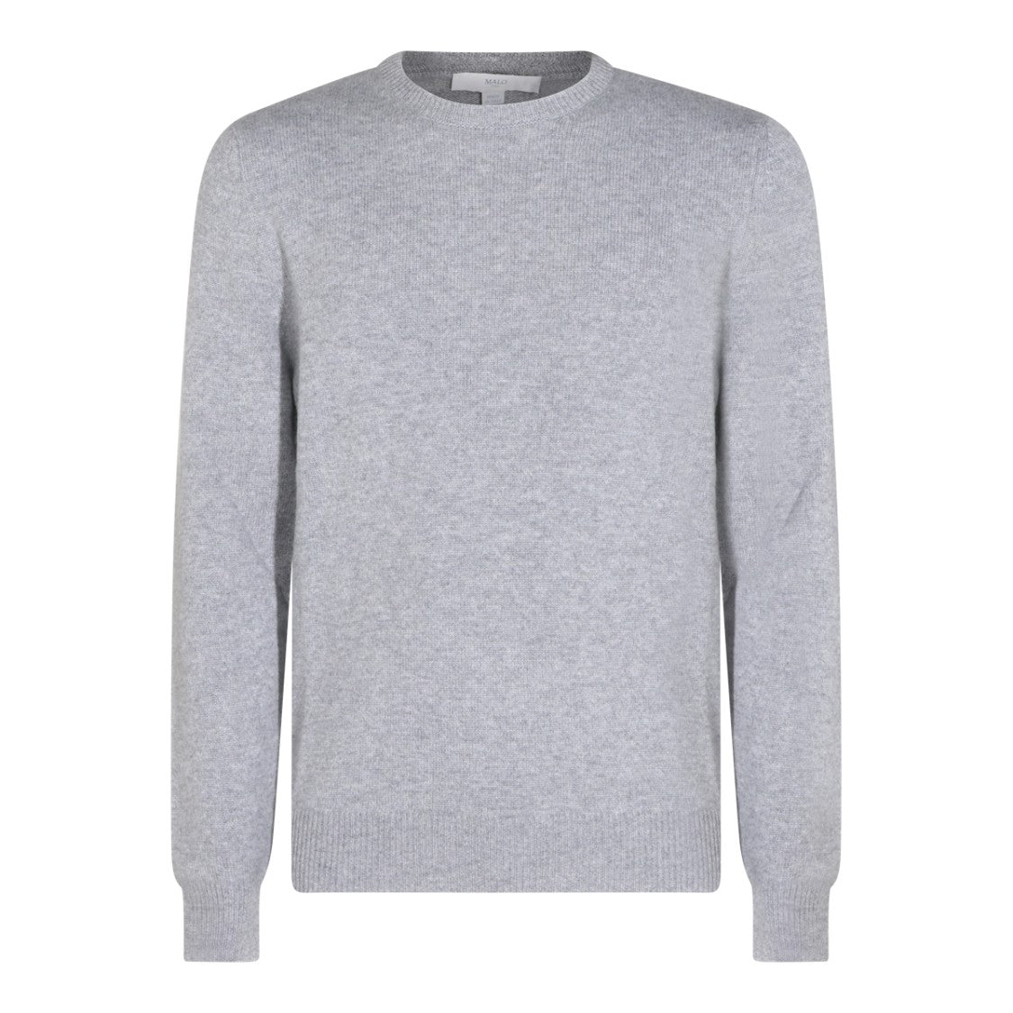 Malo Cashmere Knit Sweater With Classic Crew Neckline And Ribbed Details