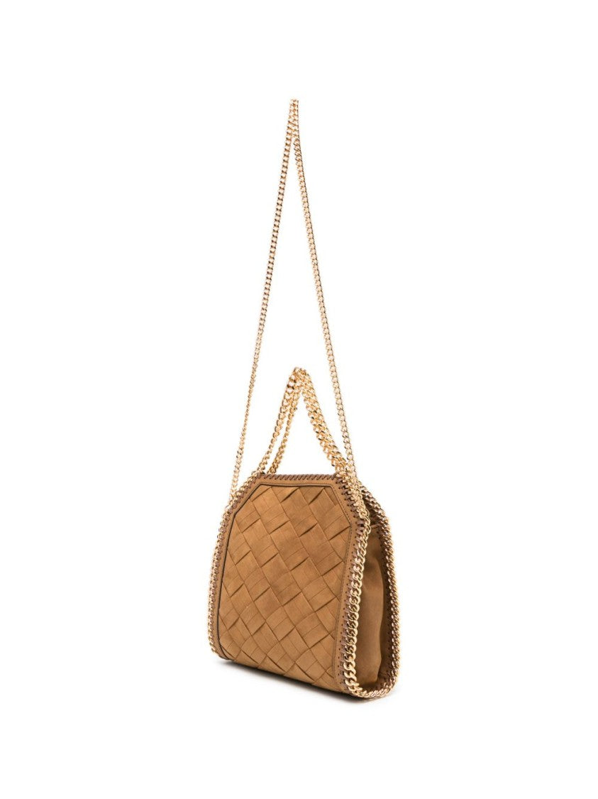 Stella Mccartney Black Structured Rectangular Woven Bag