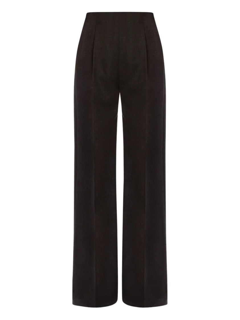 Alberta Ferretti Tailored Straight-Leg Minimalist Design Pants