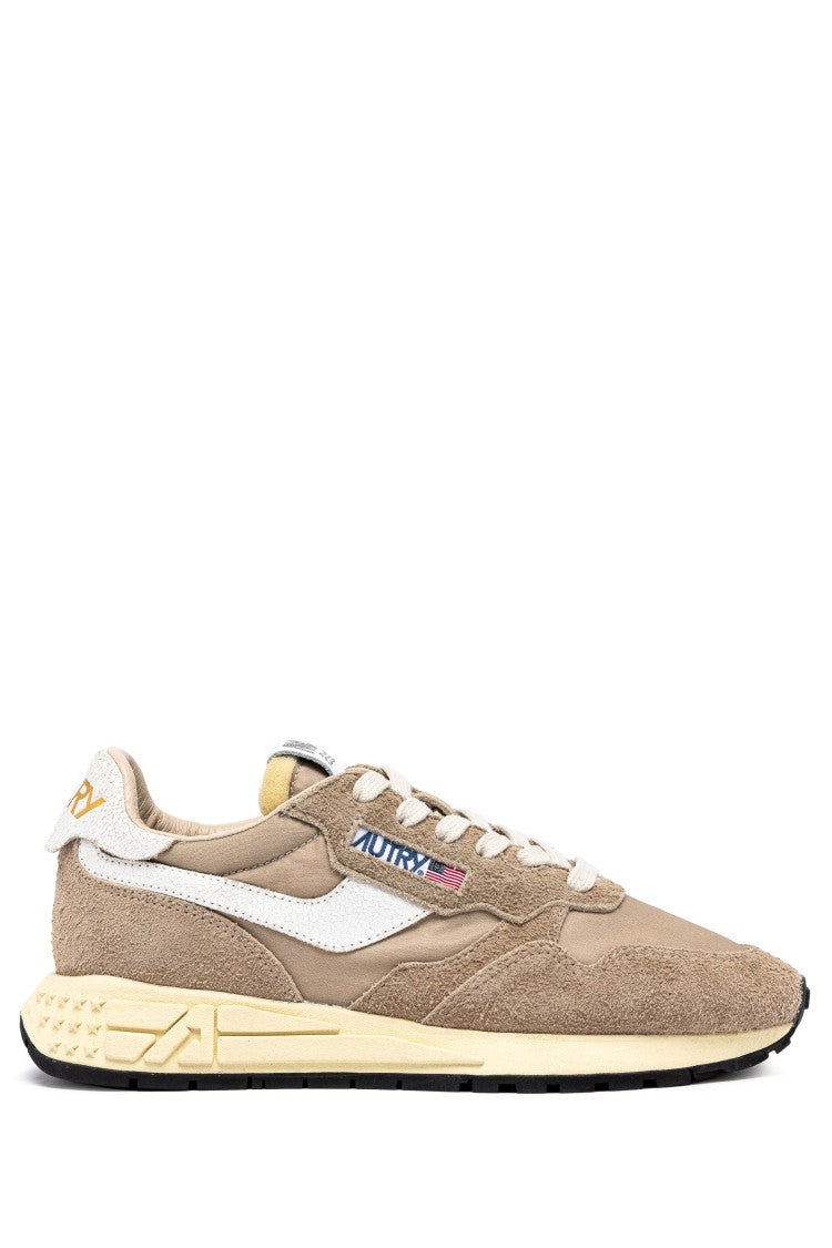 Autry Reelwind Hazelnut Nylon And Suede Running Shoes