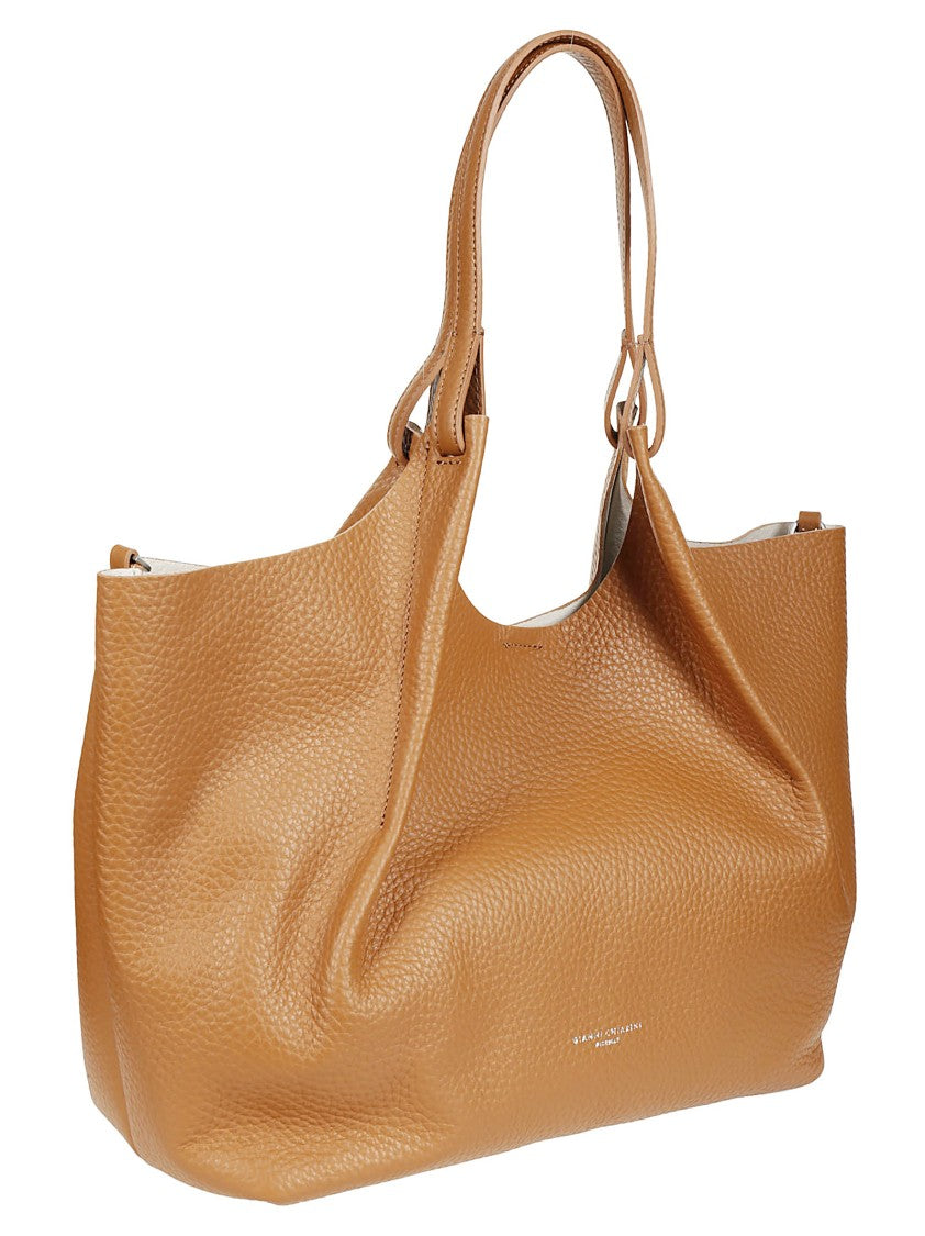 Gianni Chiarini Versatile Calf Leather Bag With Hand Handles