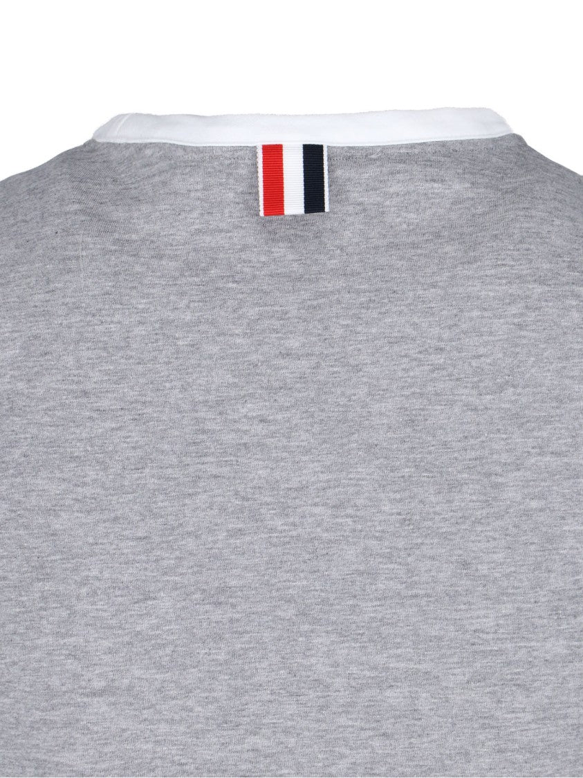 Thom Browne "Ringer" T-Shirt – Light Grey