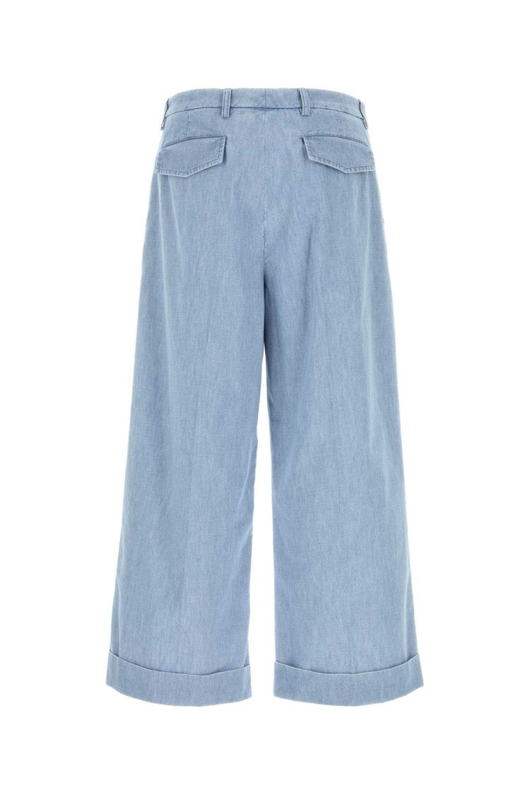 Valentino Garavani Light Blue Denim Wide-Leg Jeans