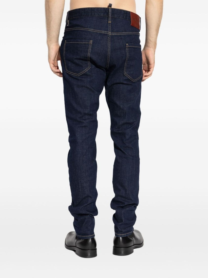 Dsquared2 Tailored Navy Blue Denim Jeans