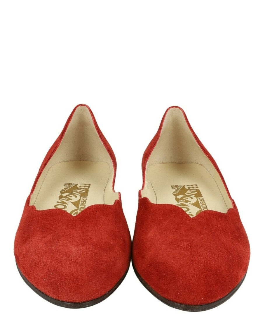 Ferragamo Turchina Archive Limited Edition 1960S Suede Ballet Flats
