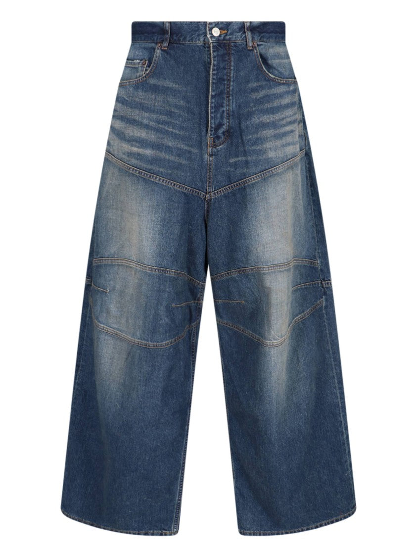 Balenciaga "George V" Baggy Jeans – Blue