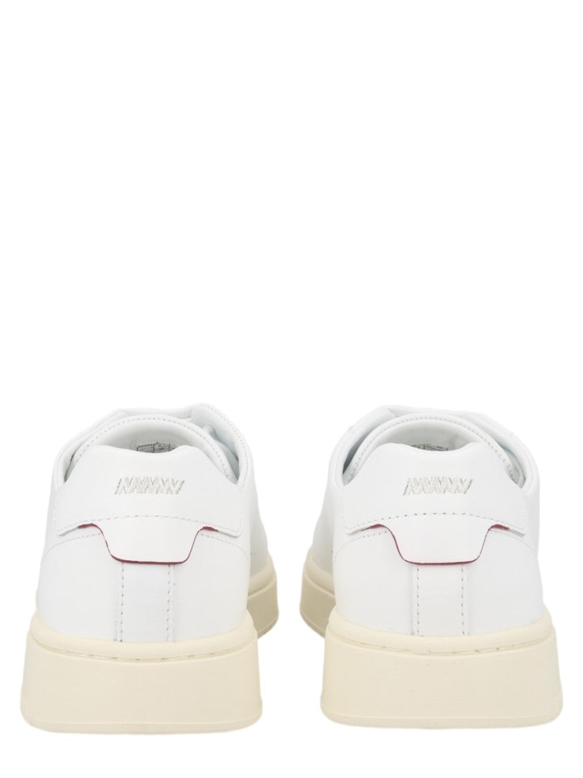 Hugo Neston Minimalist White Cowhide Leather Sneakers
