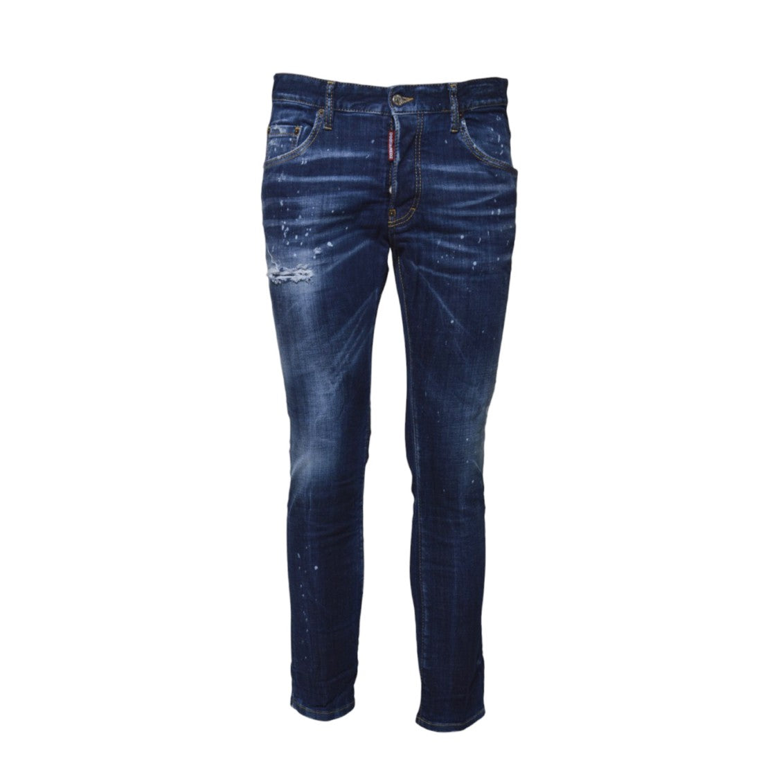 Dsquared2 Easy Wash Skater Jeans In Blue Denim