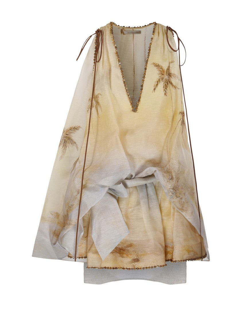 Zimmermann Balance Plunge Mini Dress