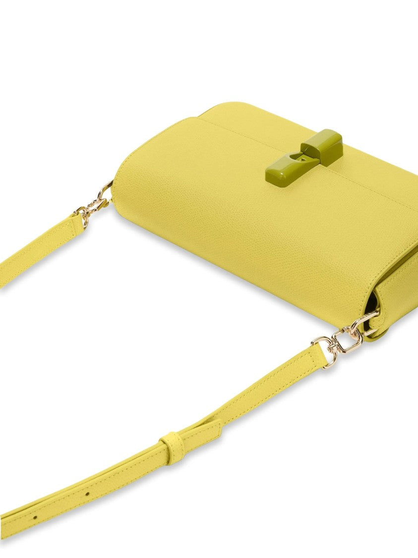Furla Iride S Rectangular Soft Yellow Leather Bag