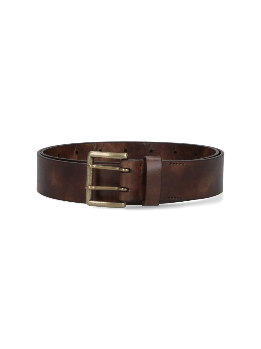 Auralee Two-Hole Belt – Brown