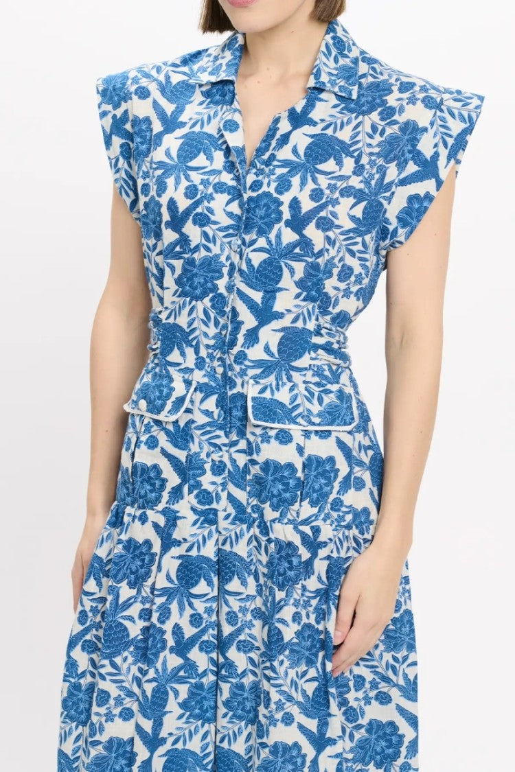 Miss June Tilda Maxi Dress Blue