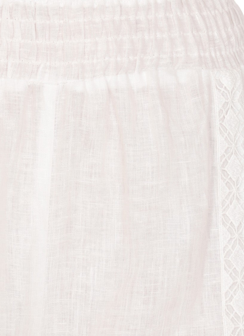 Temptation White Linen Pants