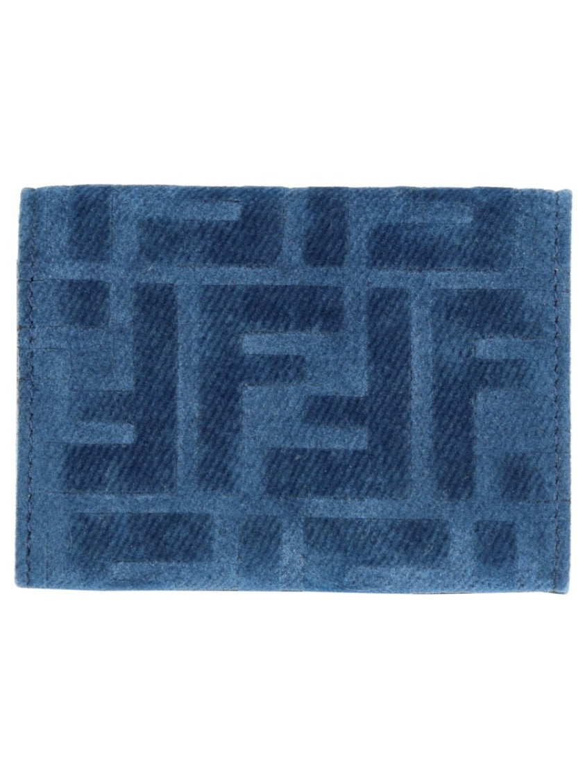 Fendi Micro Trifold Baguette Fabric Wallet