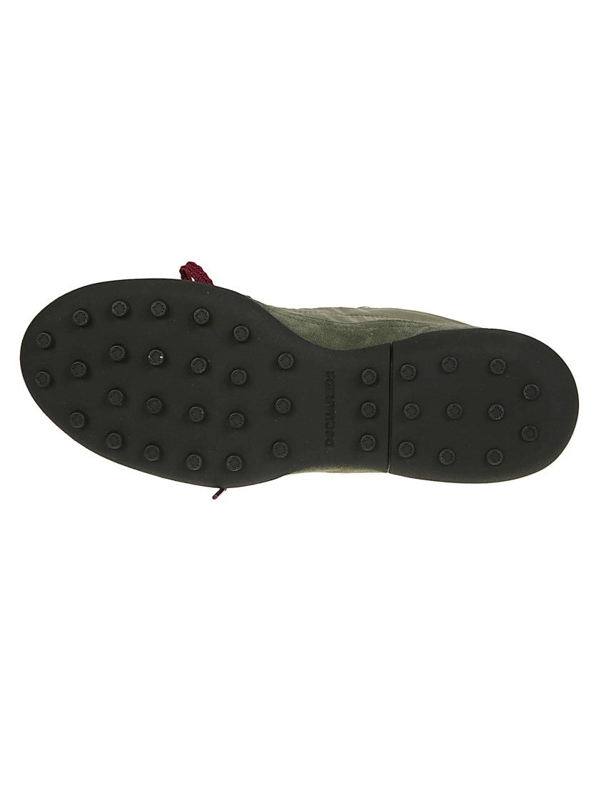 Dsquared2 Olive Soccer Calf Leather Low Sneakers