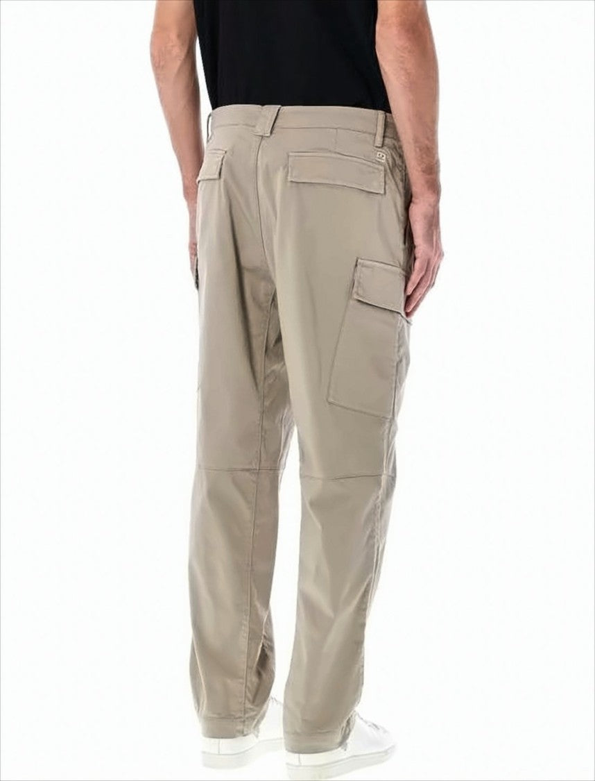 C.P. Company Relaxed Fit Straight Pants With Flap Cargo Pockets