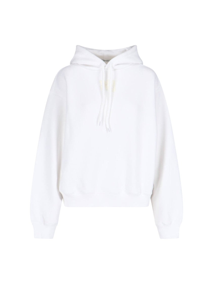 Alexander Wang Logo Hoodie – White