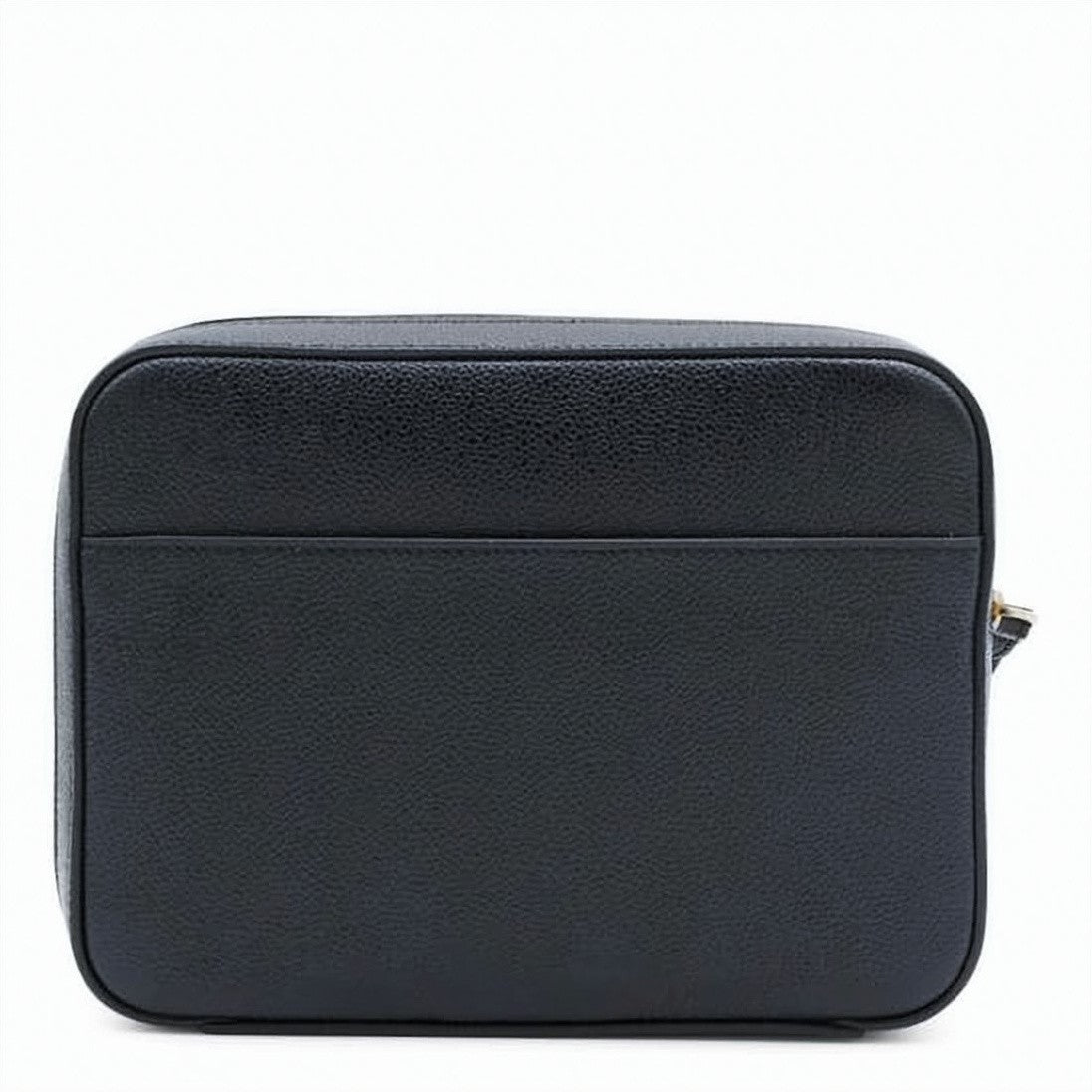 Thom Browne Textured Leather Clutch With Zip Closure
