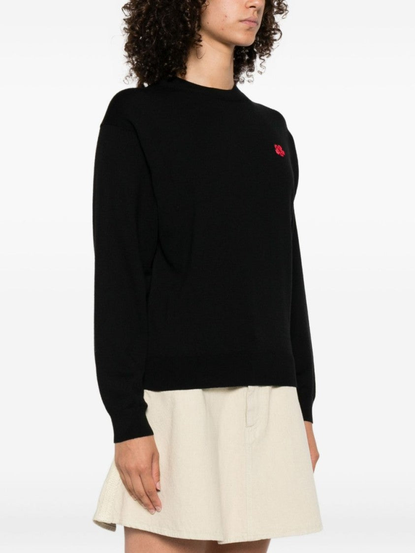 Kenzo ‘Boke Flower' Embroidered Jumper In Merino Wool