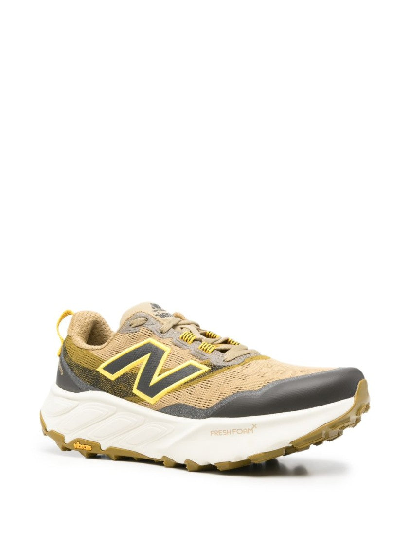 New Balance Beige Mesh Grey Accent Low-Top Sneakers