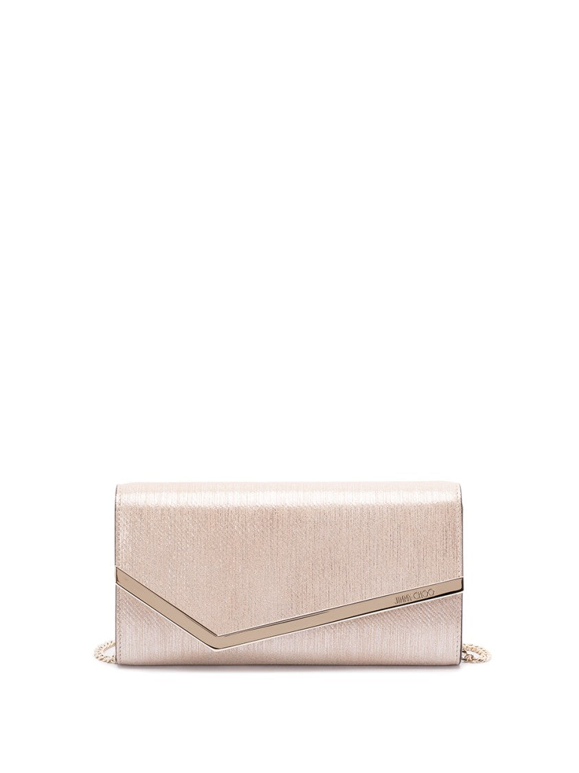 Jimmy Choo `Emmie` Calf Leather Shoulder Bag
