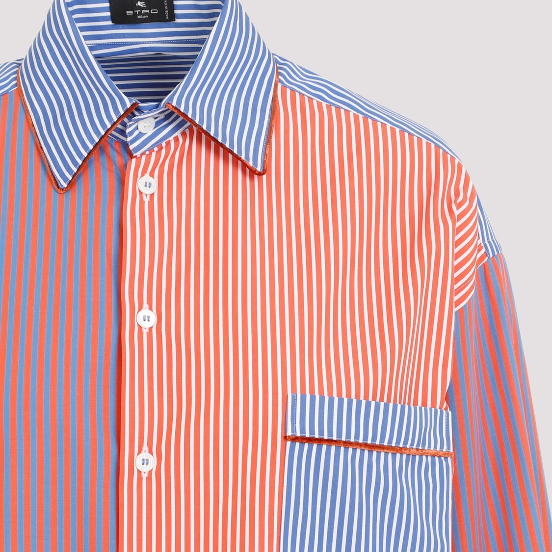 Etro Multicolor Stripes Cotton Shirt