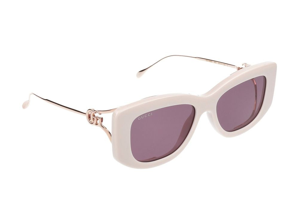 Gucci Sunglasses Gg1566s 003 Ivory Gold Violet 55/17/120