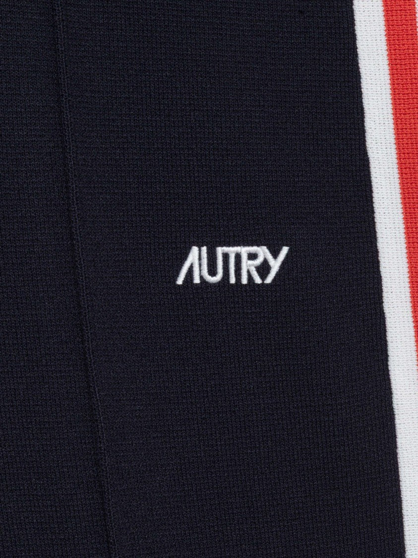Autry Viscose Blend Contrast Panel Pants