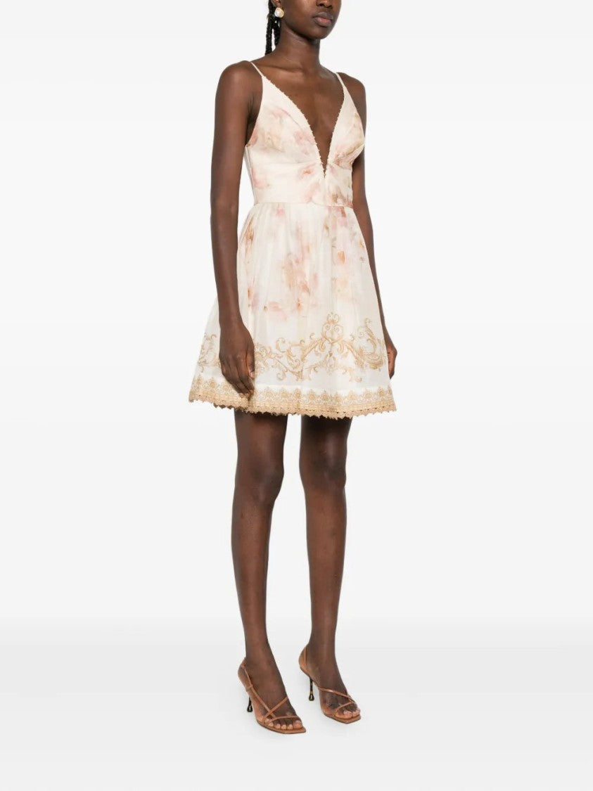 Zimmermann Hypnotic Trimmed Mini Dress