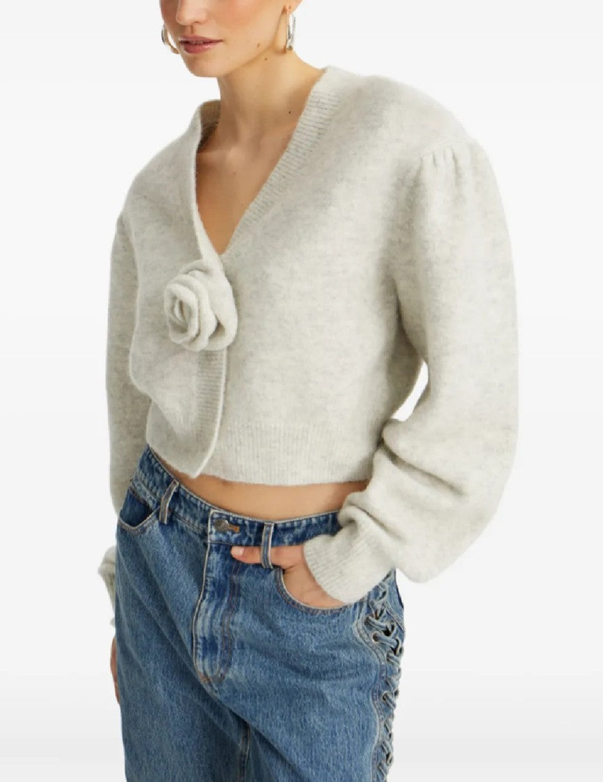 Rotate Knit Puffsleeve Cardigan