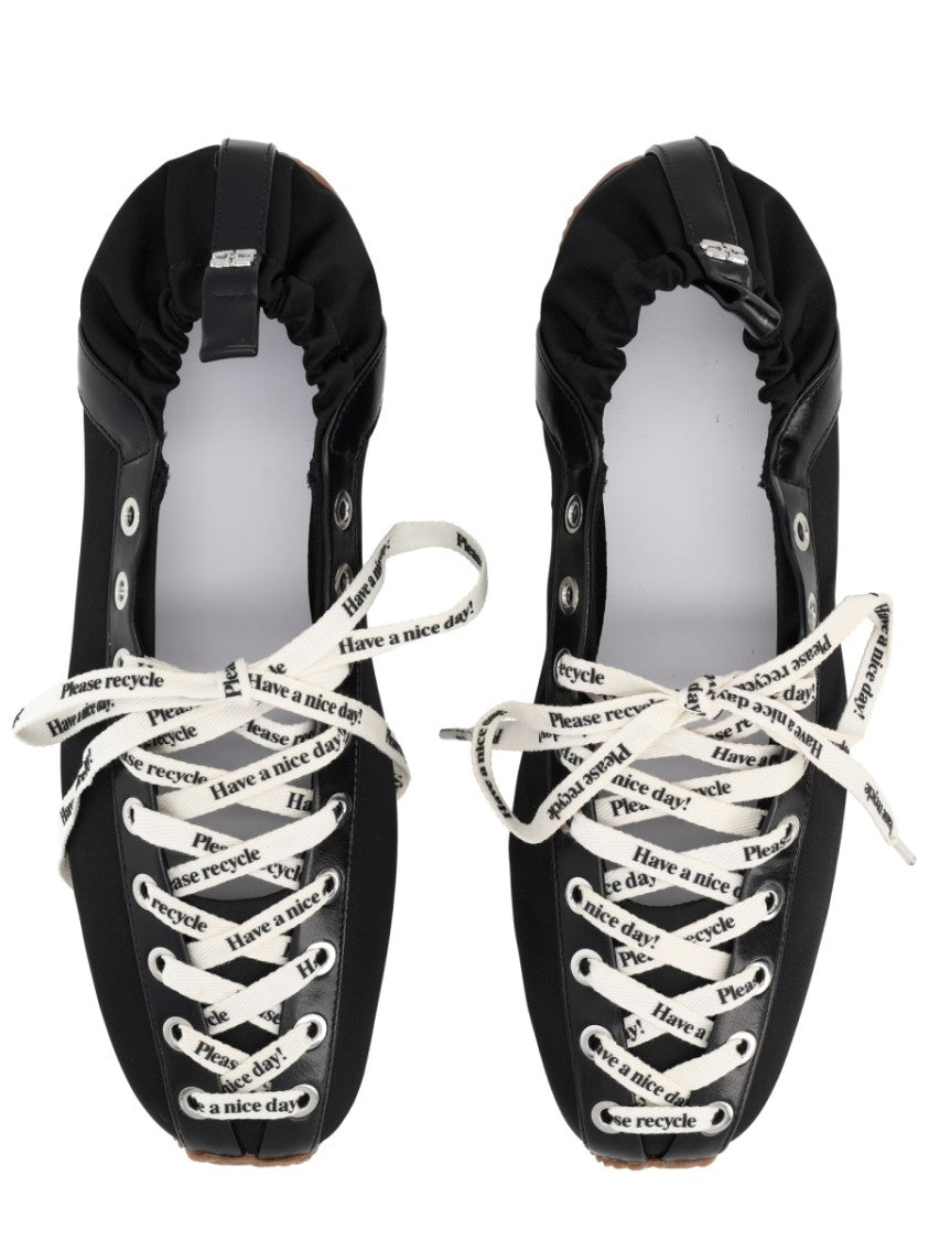 Ganni Sporty Soft Gathered Heel Flats