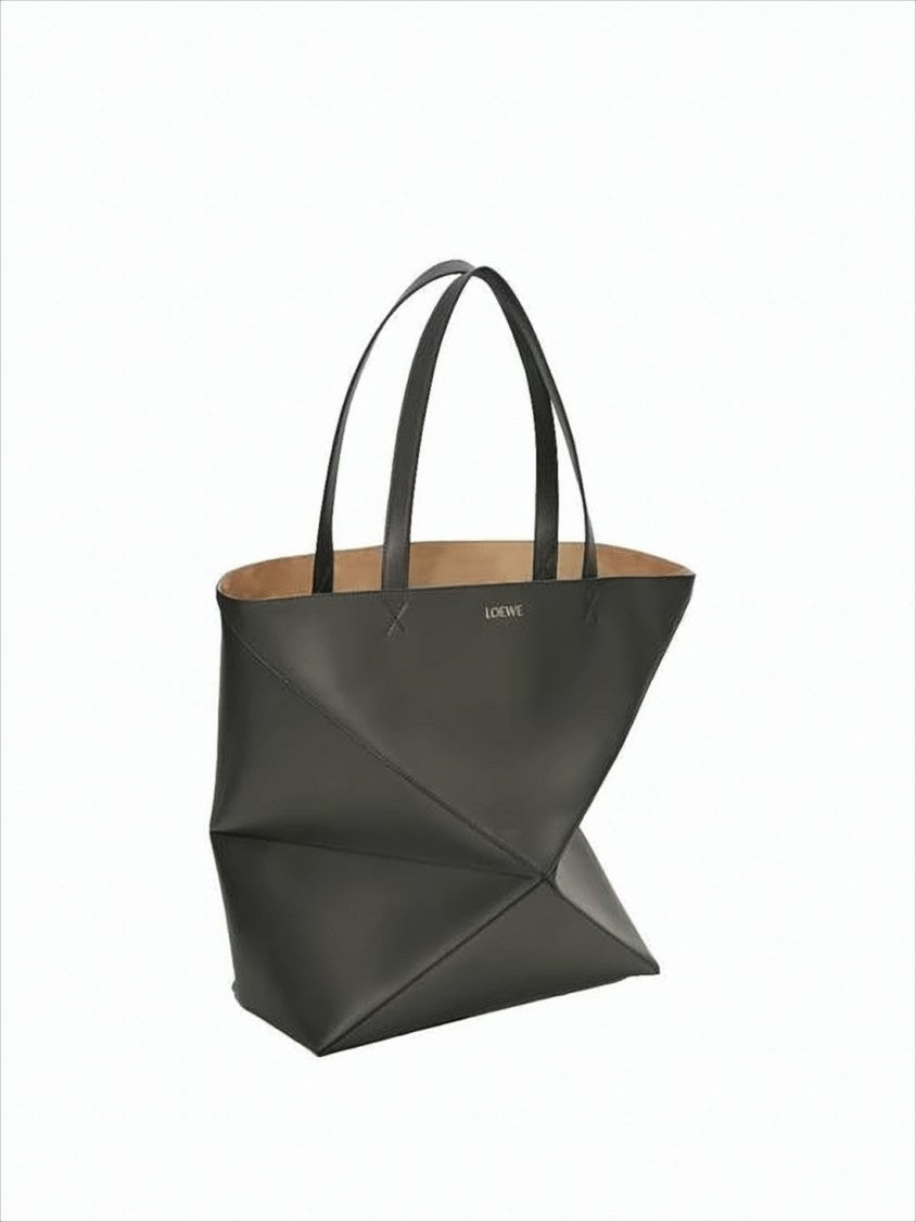Loewe Geometric Design Calf Leather Shoulder Bag